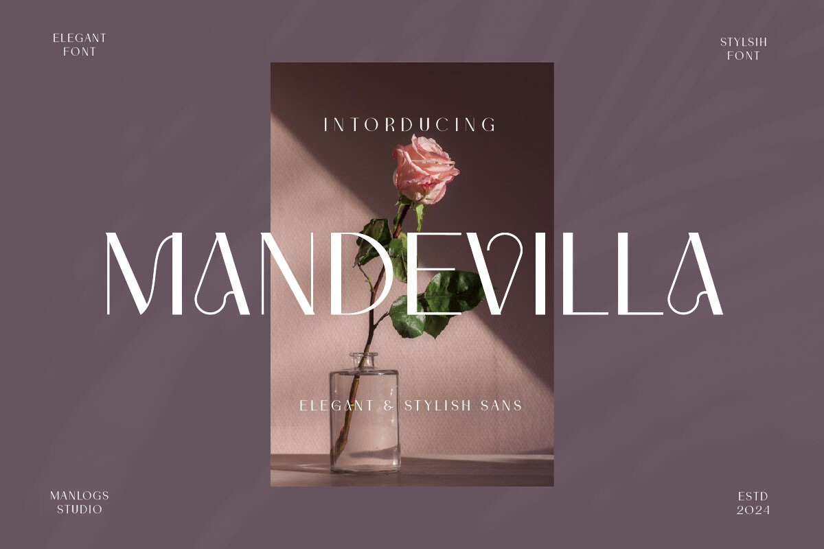 Пример шрифта Mandevilla