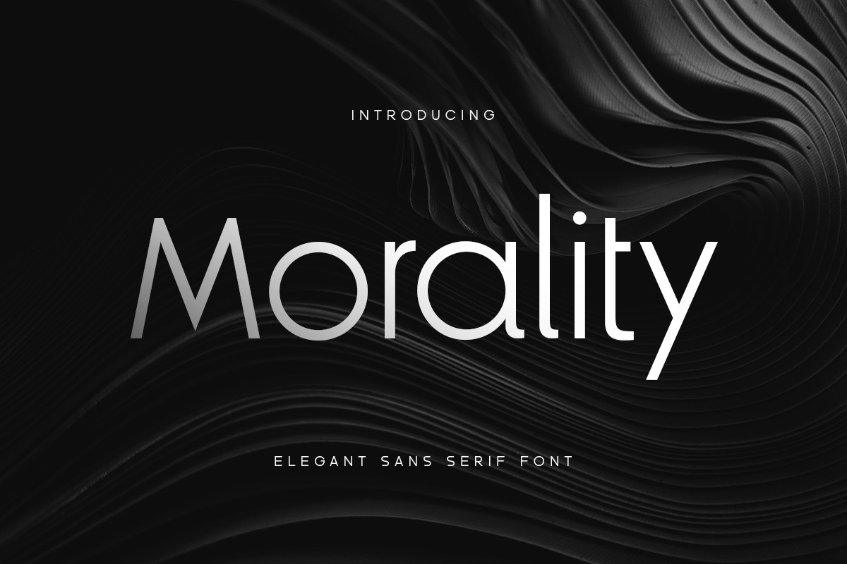 Пример шрифта Morality Regular