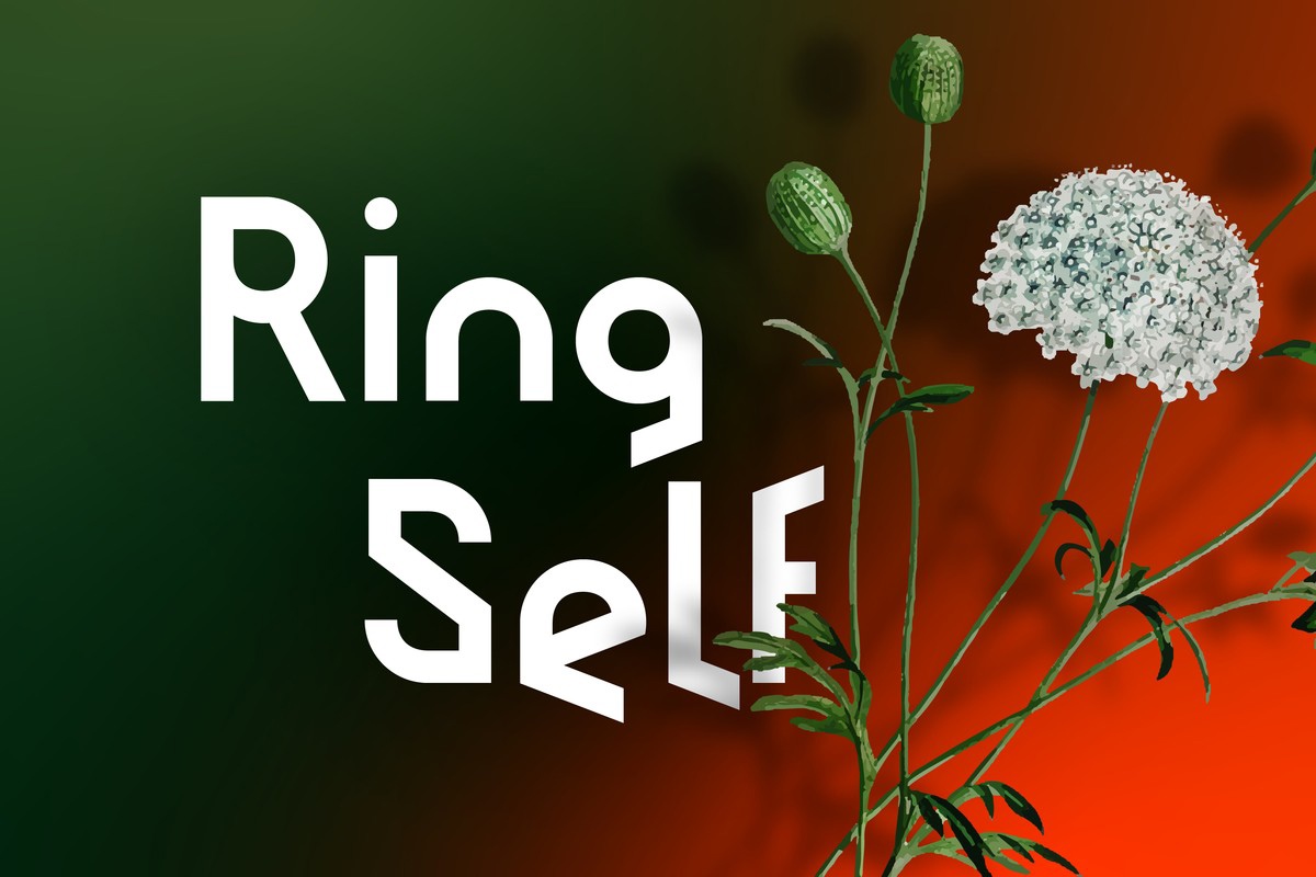 Пример шрифта Ring Self