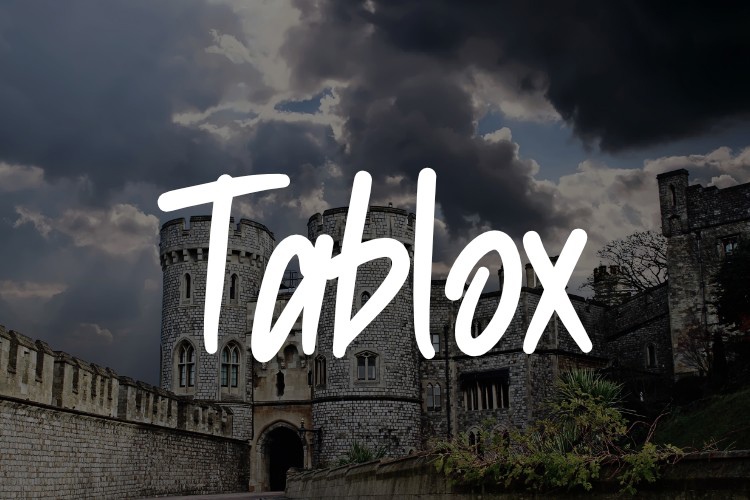 Пример шрифта Tablox Regular