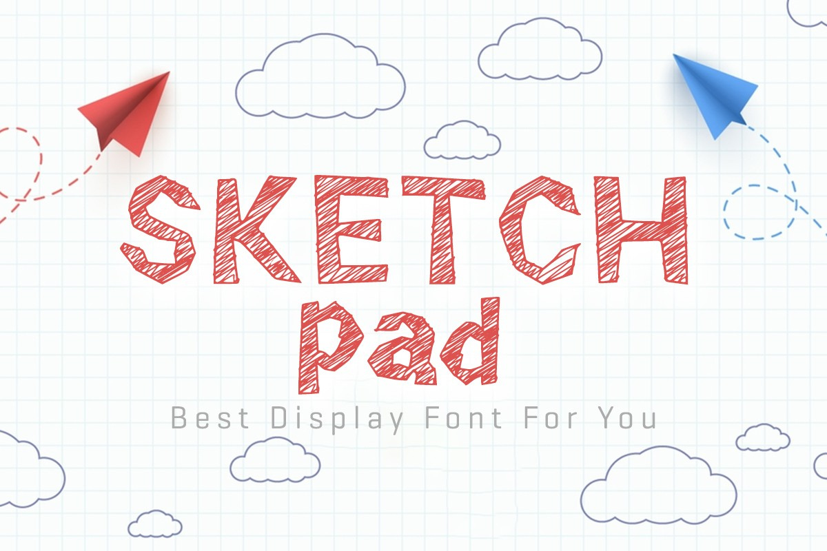 Пример шрифта Sketch Pad Regular