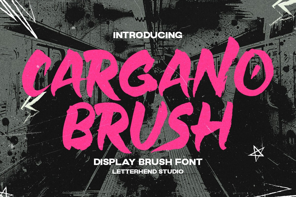 Пример шрифта Cargano Brush