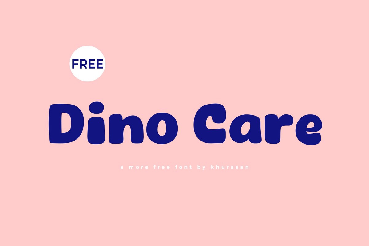 Пример шрифта Dino Care Regular