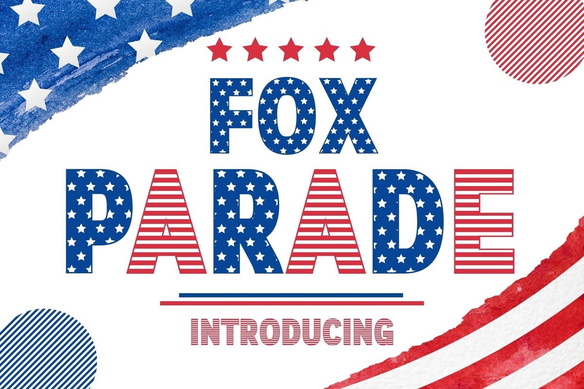 Пример шрифта Fox Parade