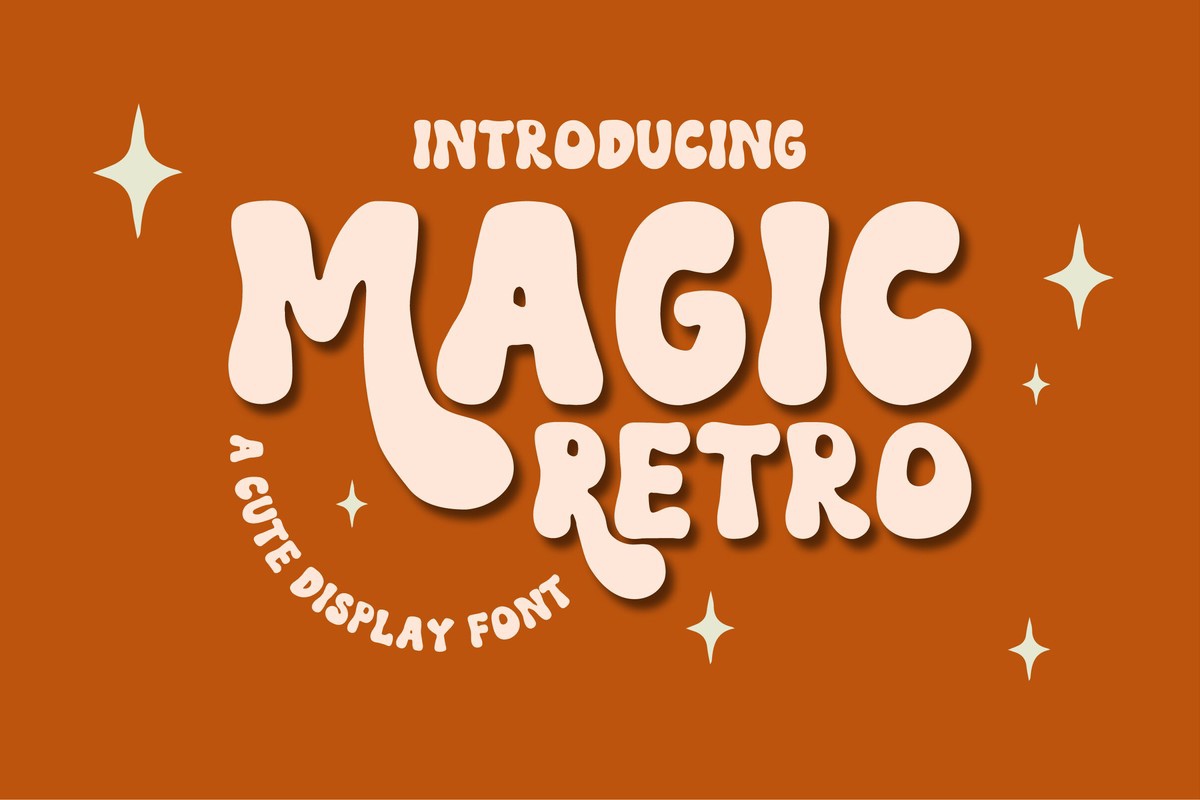 Пример шрифта Magic Retro