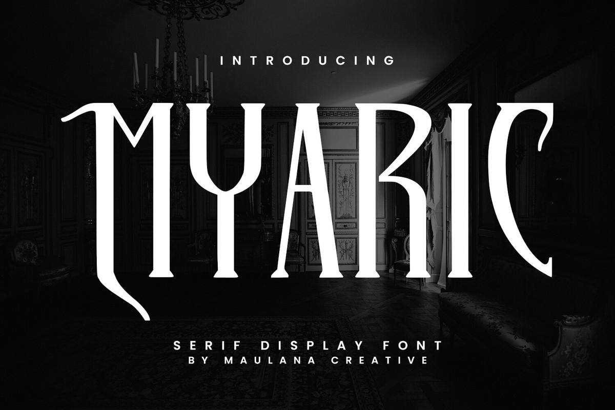 Пример шрифта Myaric Regular