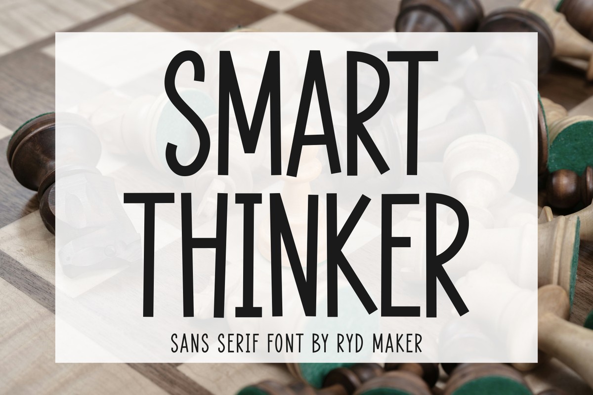 Пример шрифта Smart Thinker Regular