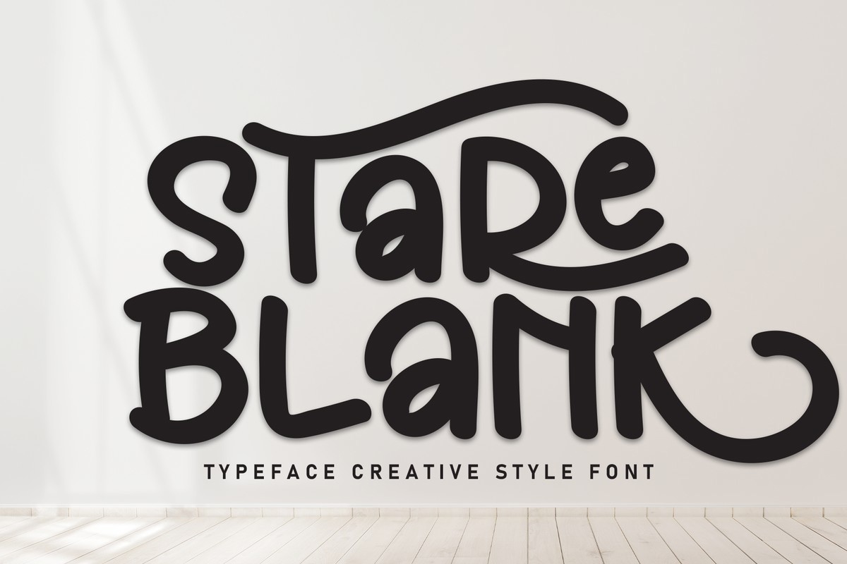 Пример шрифта Stare Blank Regular