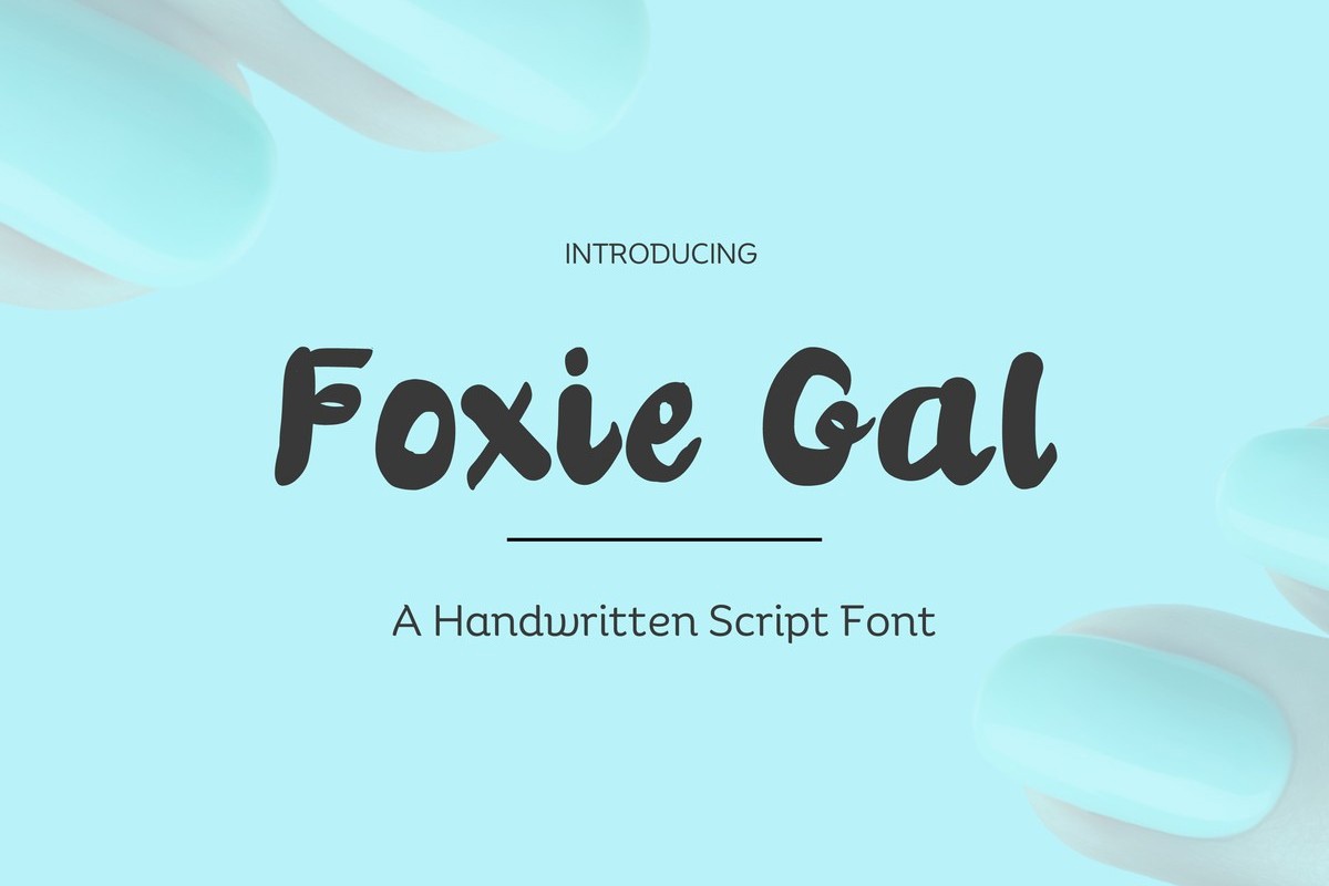 Пример шрифта Foxie Gal Regular