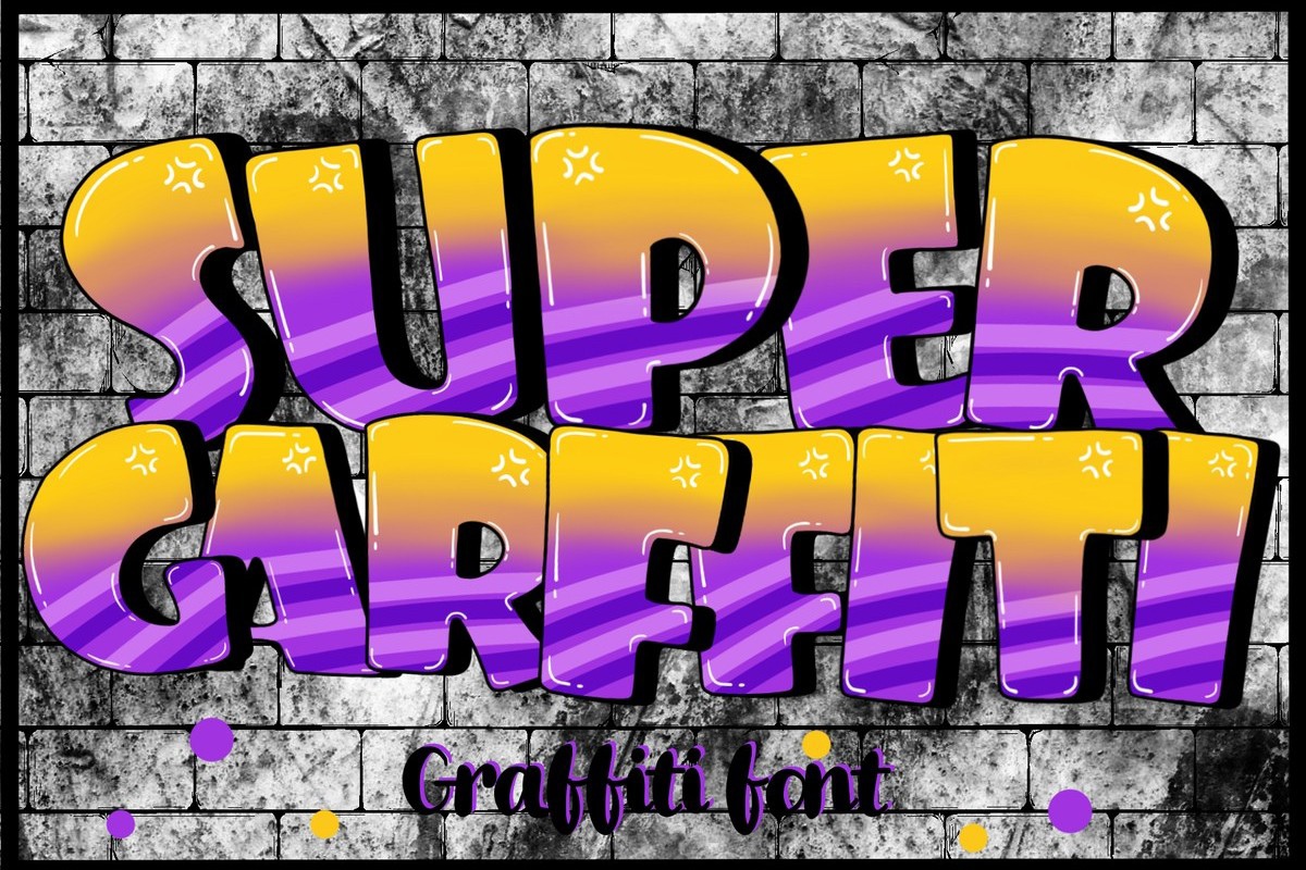 Пример шрифта Super Graffiti Regular