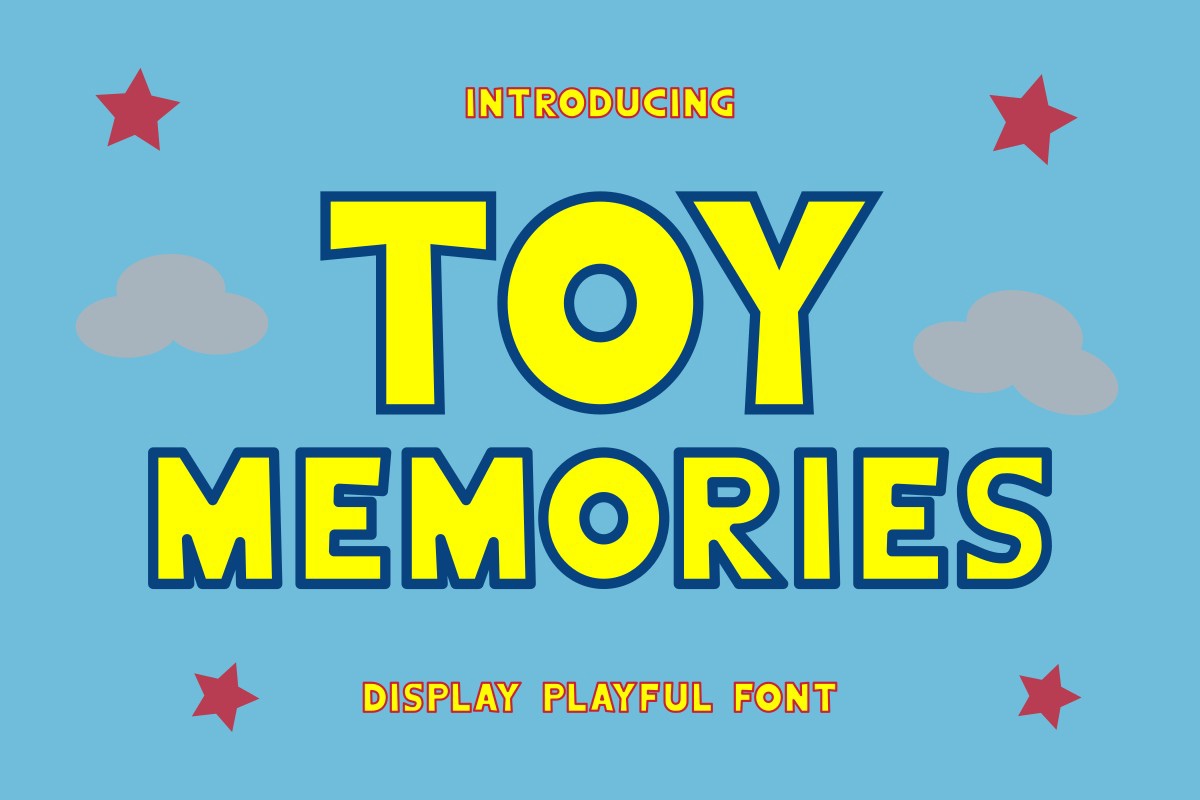 Пример шрифта Toy Memories Regular