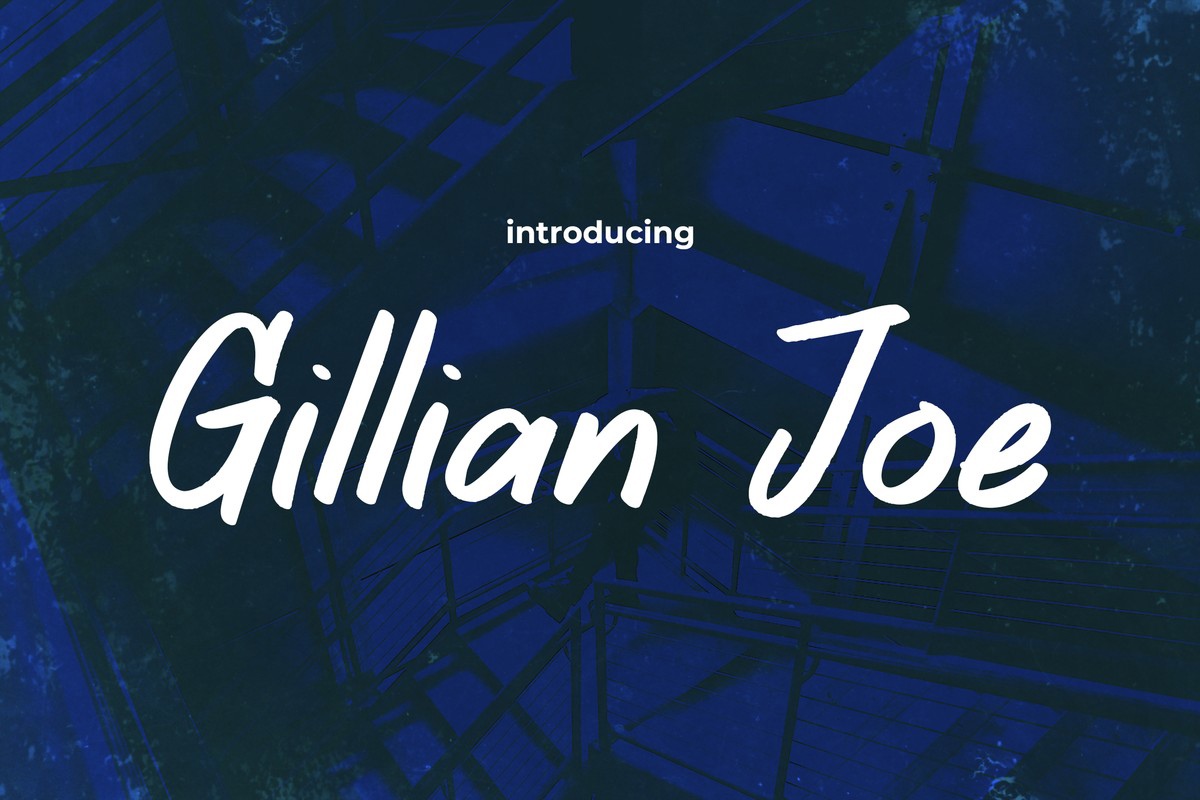 Пример шрифта Gillian Joe Regular