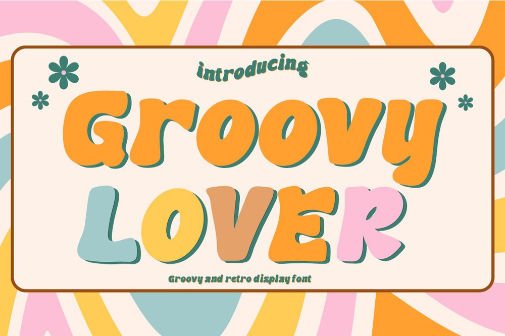 Пример шрифта Groovy Lover