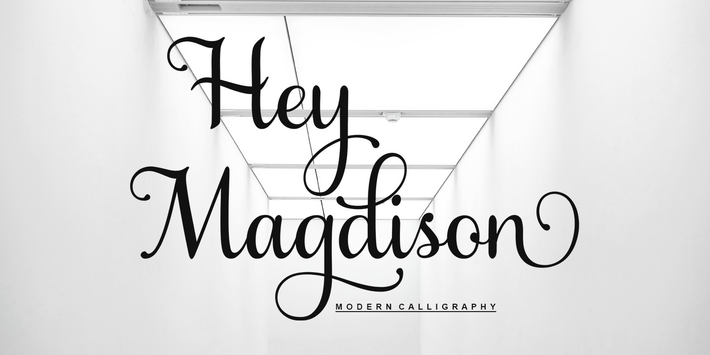 Пример шрифта Hey Magdison