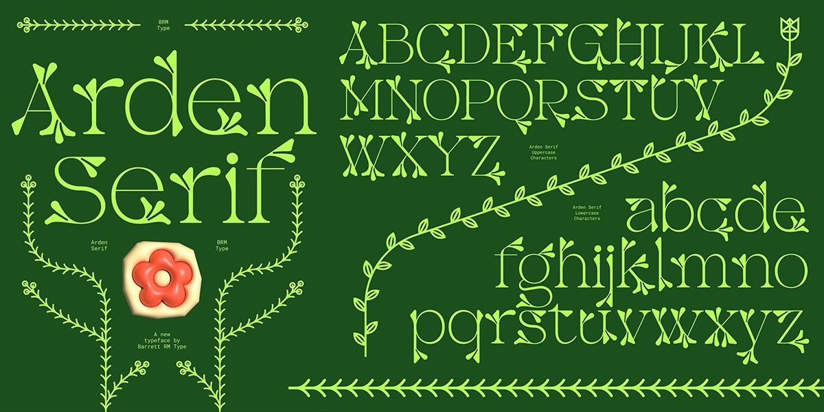 Пример шрифта Arden Serif Regular