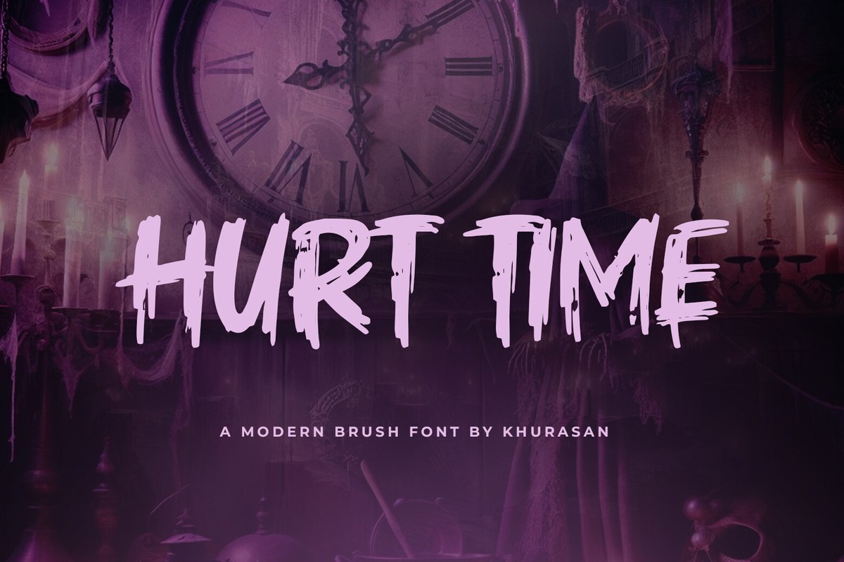 Пример шрифта Hurt Time