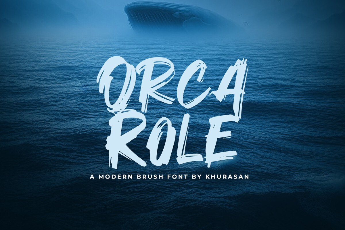 Пример шрифта Orca Role