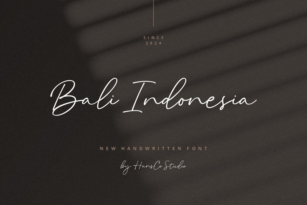 Пример шрифта Bali Indonesia