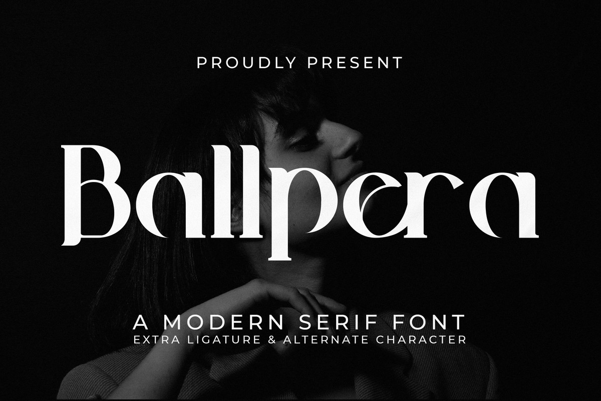 Пример шрифта Ballpera Regular