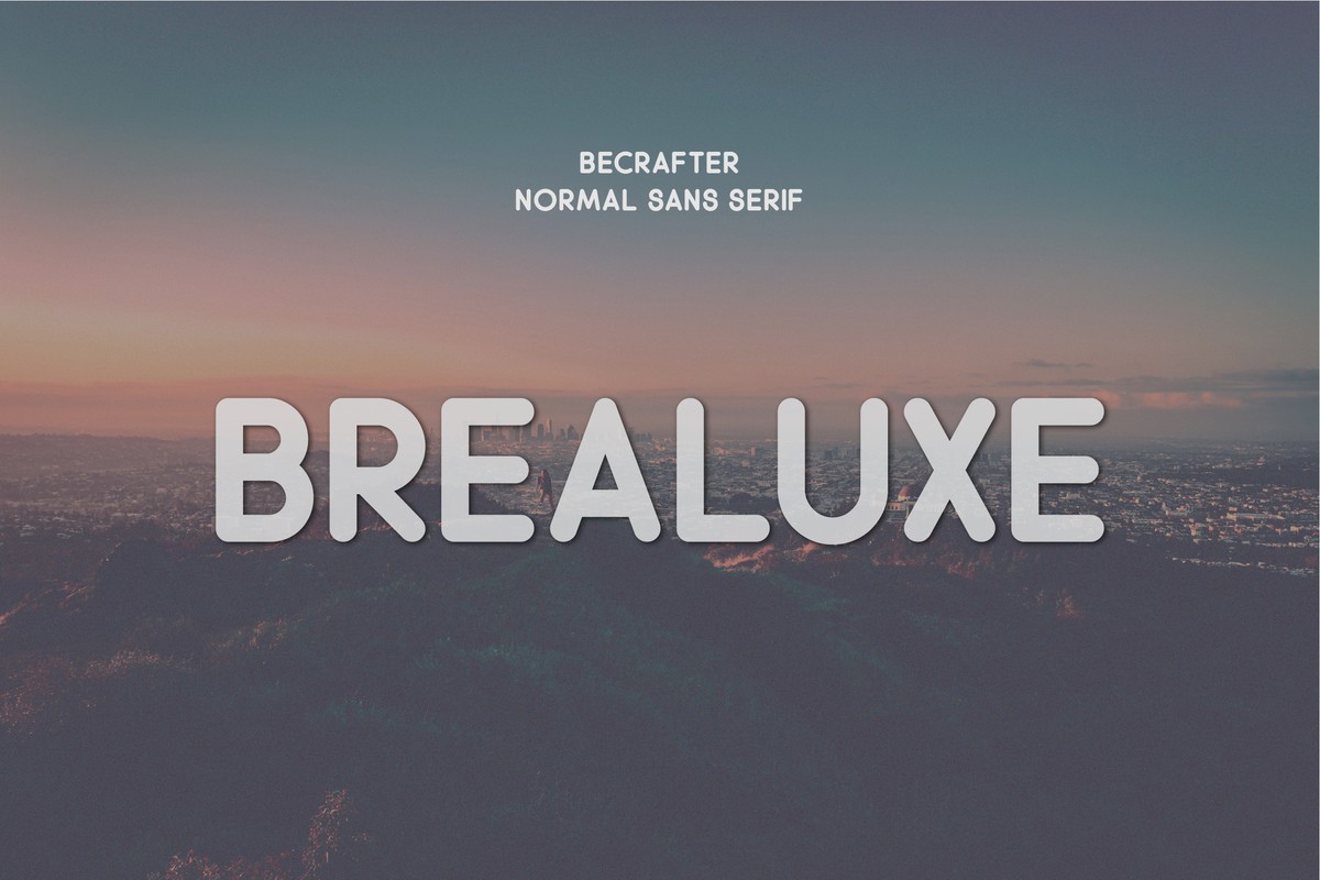 Пример шрифта Brealuxe Rounded