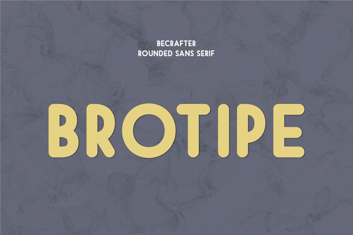 Пример шрифта Brotipe Rounded