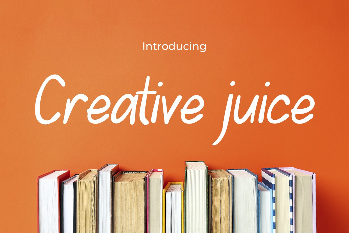 Пример шрифта Creative Juice Regular