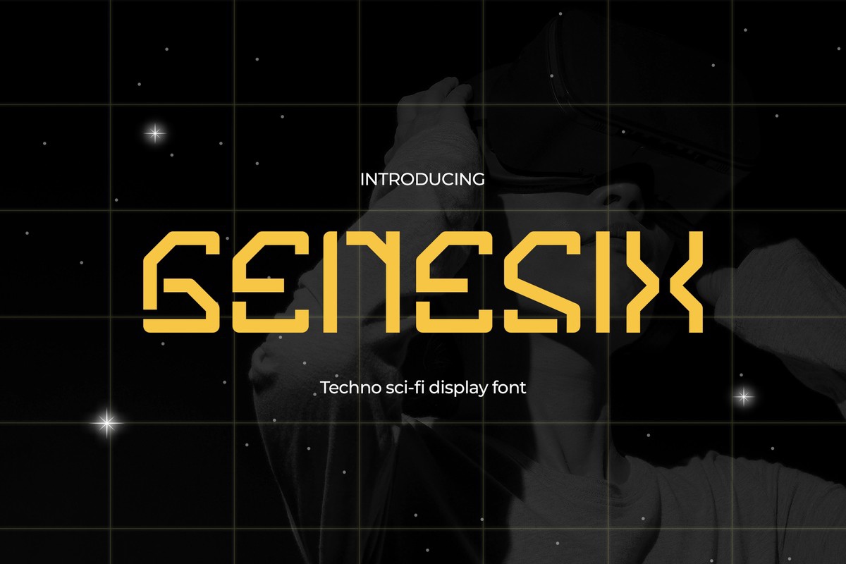 Пример шрифта Genesix