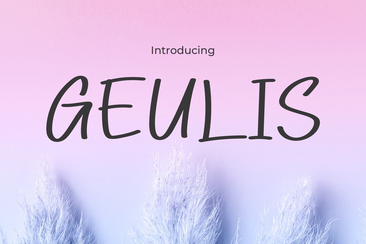 Пример шрифта Geulis Regular