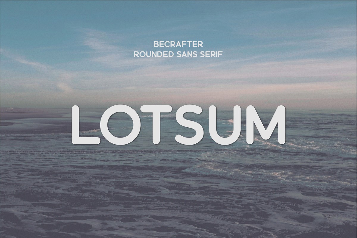 Пример шрифта Lotsum Rounded