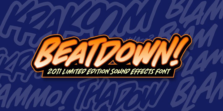 Пример шрифта BeatDown BB