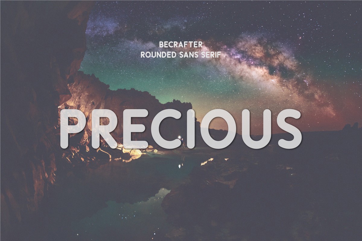 Пример шрифта Precious Rounded Regular