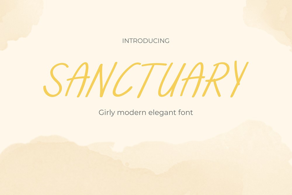 Пример шрифта Sanctuary