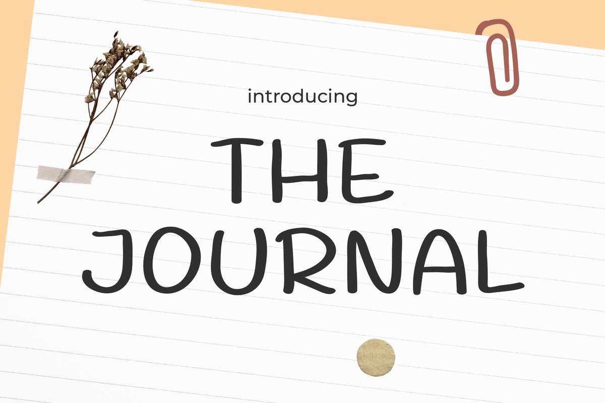 Пример шрифта The Journal