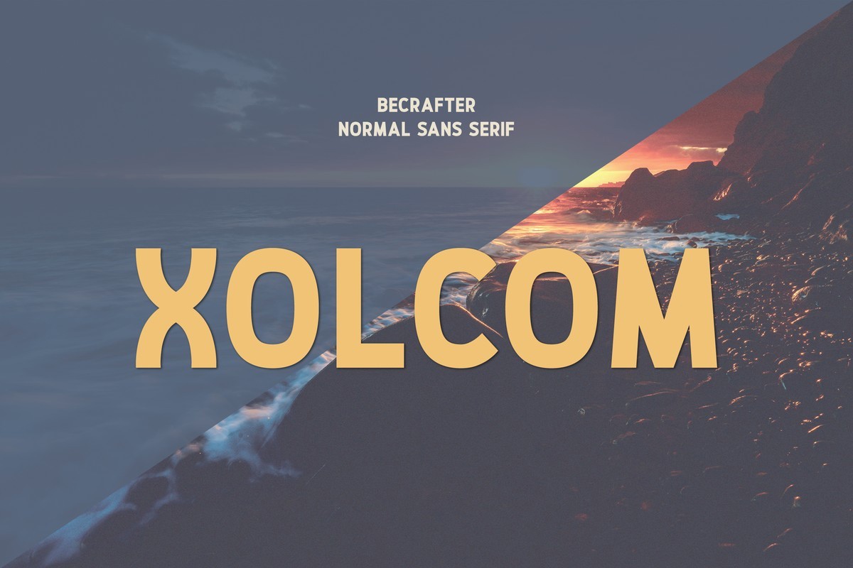 Пример шрифта Xolcom Regular