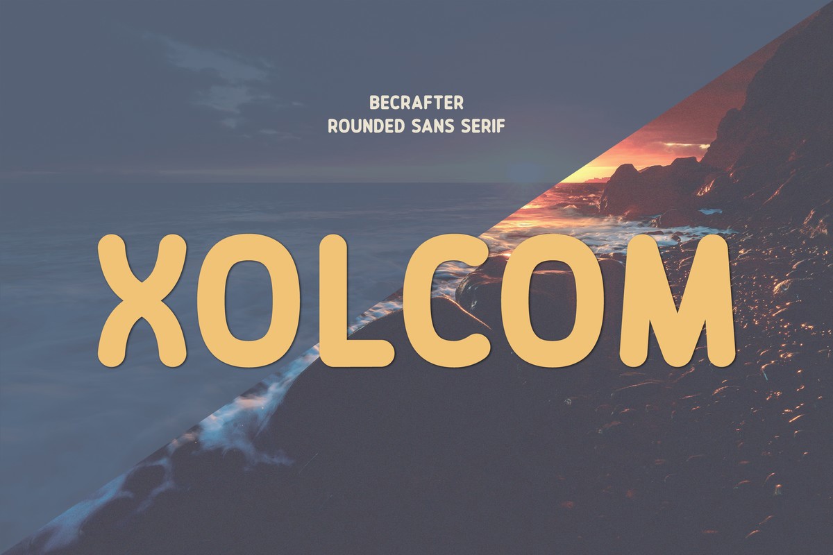 Пример шрифта Xolcom Rounded Regular