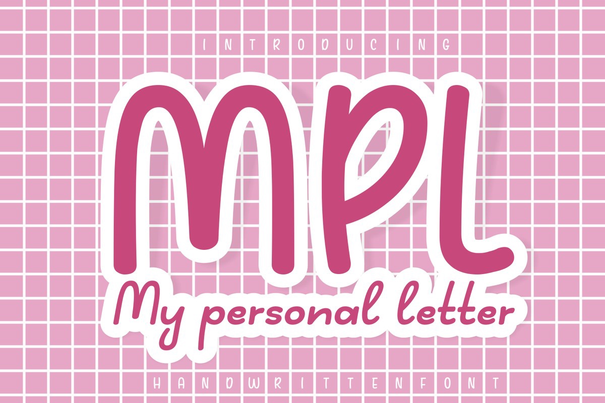 Пример шрифта My Personal Letter