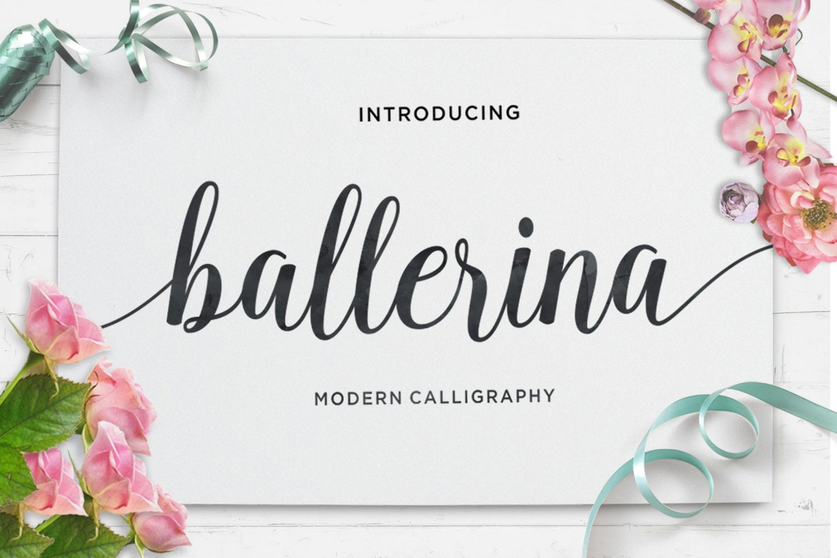 Пример шрифта Ballerina Script Regular