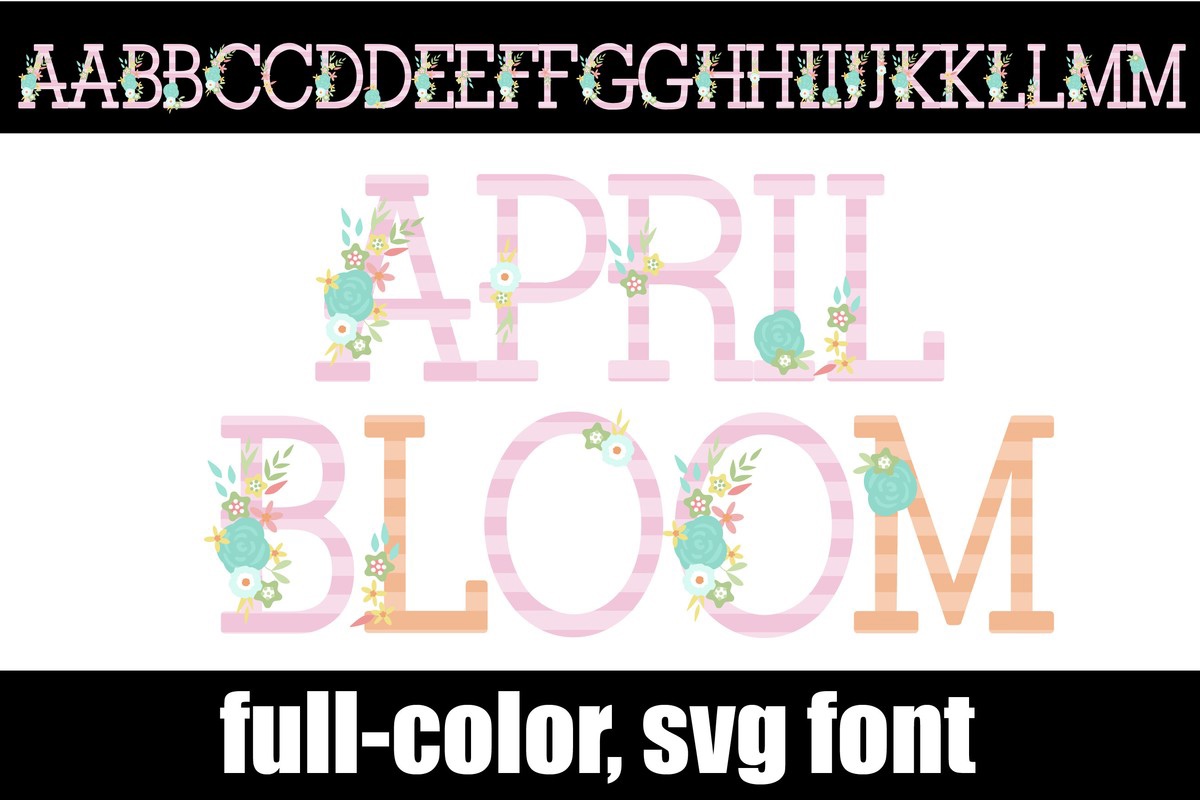 Пример шрифта April Bloom