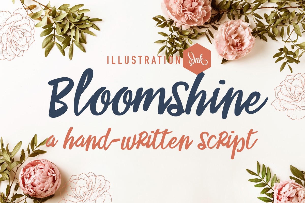 Пример шрифта LD Bloomshine Regular