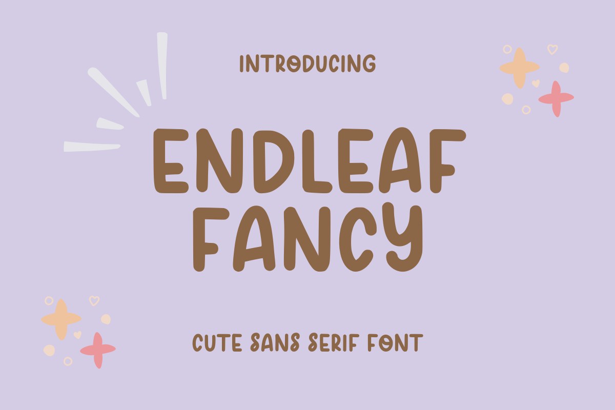 Пример шрифта Endleaf Fancy