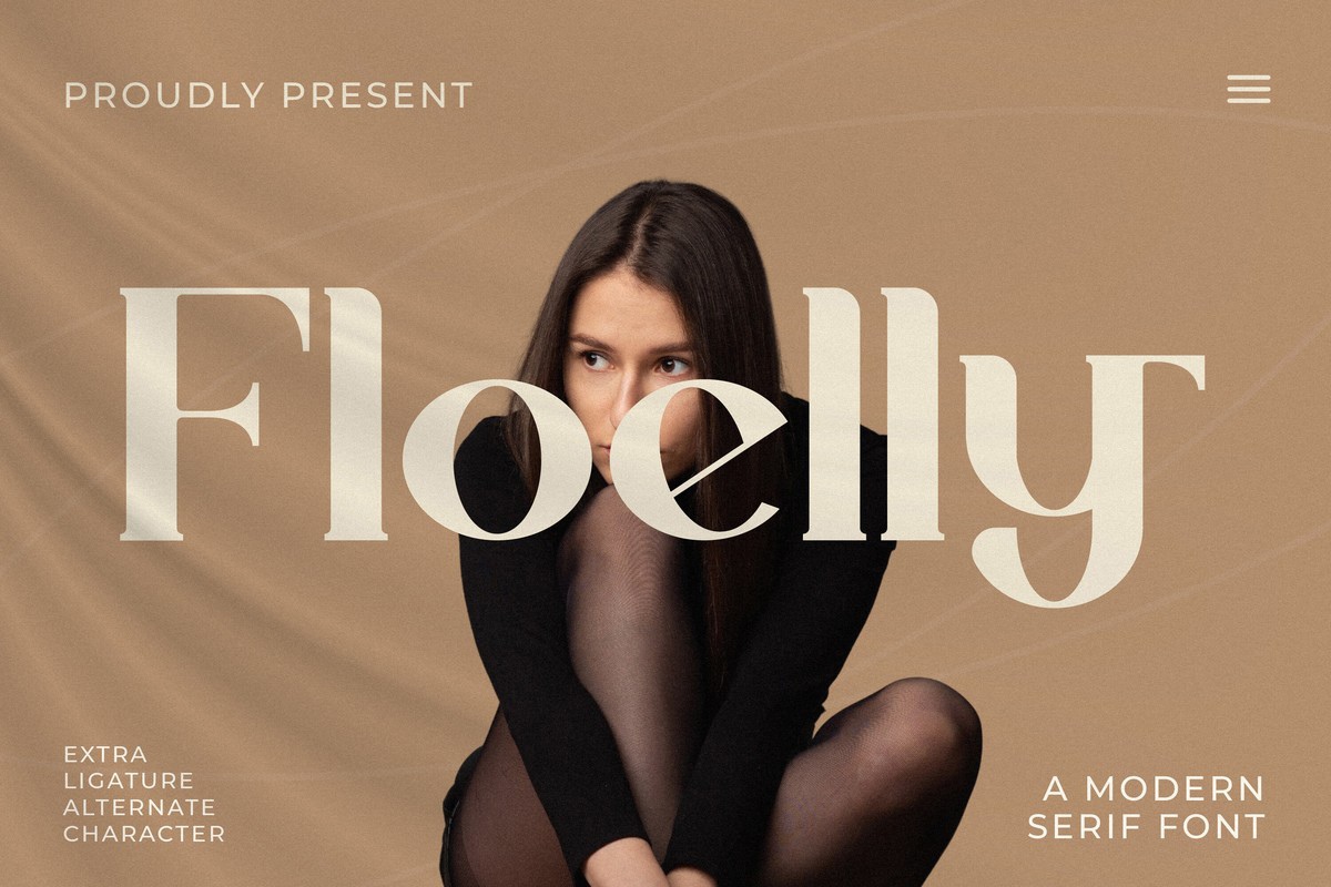 Пример шрифта Floelly