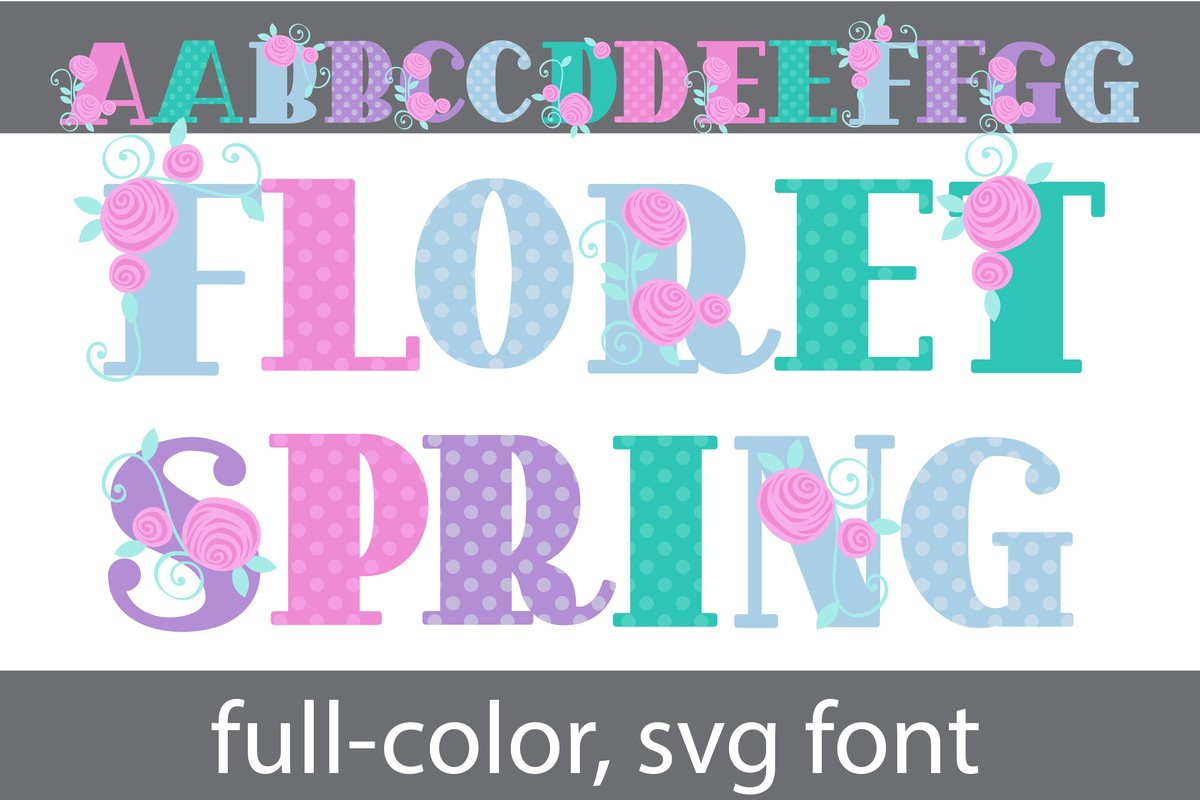 Пример шрифта Floret Spring CF Regular