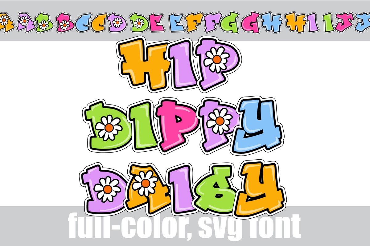 Пример шрифта Hip Dippy Daisy CF Regular