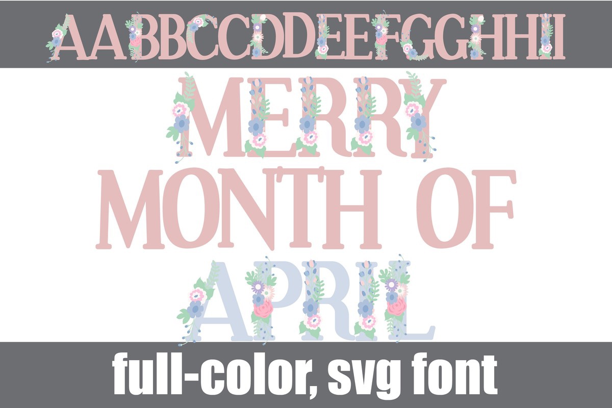 Пример шрифта Merry Month of April CF Regular