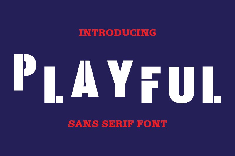 Пример шрифта Playful Regular