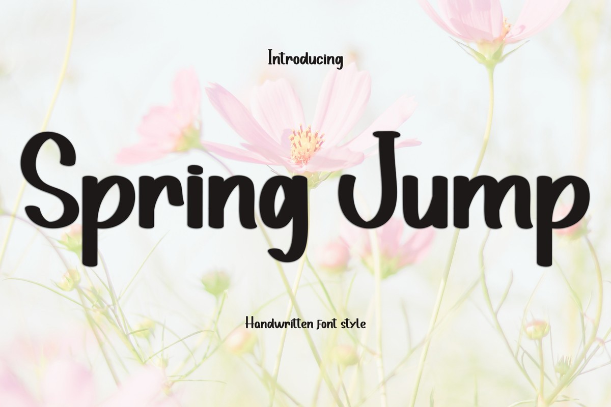 Пример шрифта Spring Jump