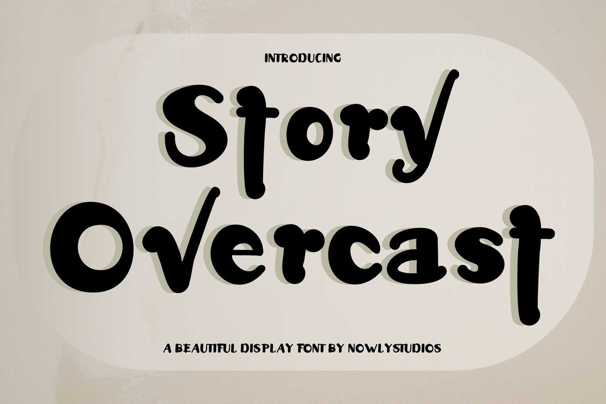 Пример шрифта Story Overcast Regular