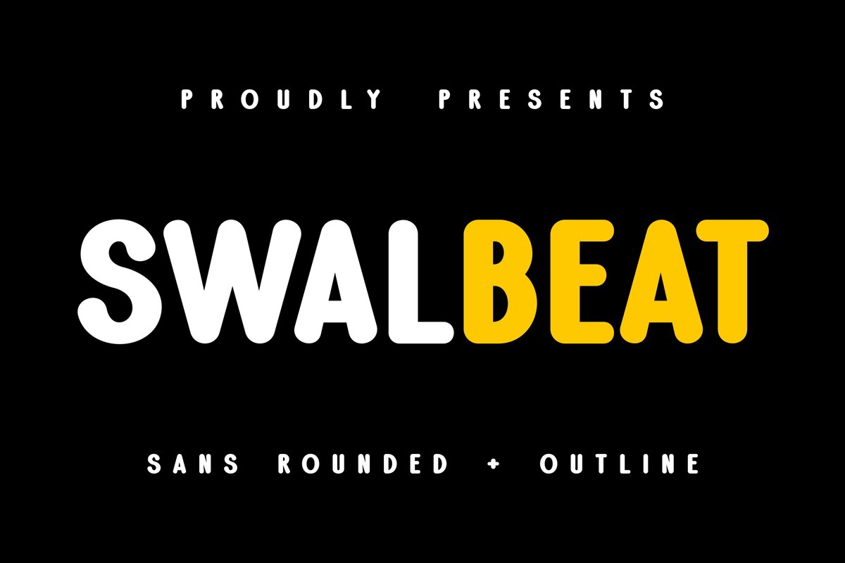 Пример шрифта Swalbeat