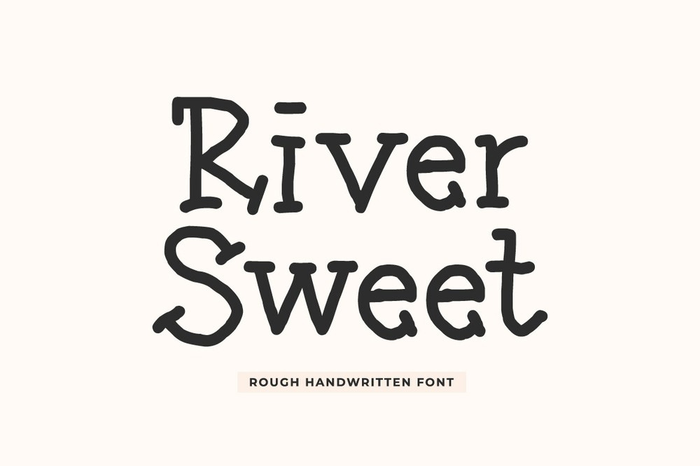 Пример шрифта River Sweet