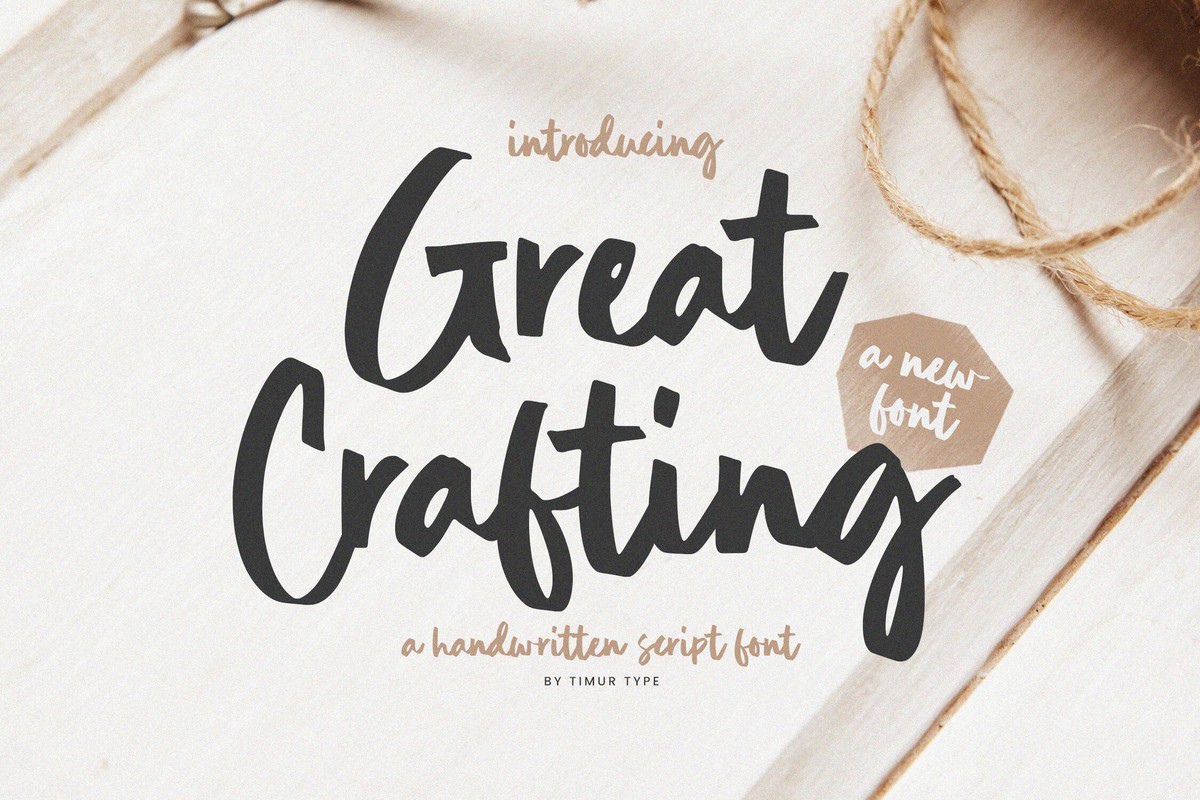 Пример шрифта Great Crafting